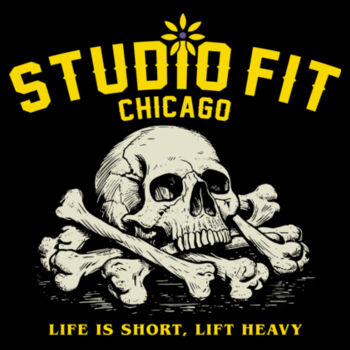 STUDIO FIT CHICAGO - LIFE IS SHORT - WOMEN'S CROPPED T-SHIRT - $DTPWGN$ Design