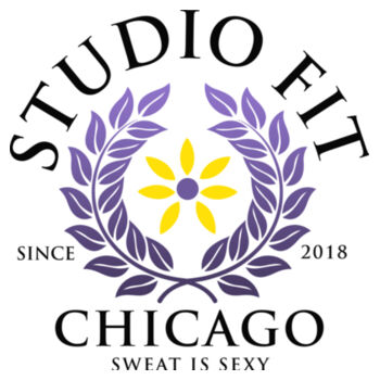 STUDIO FIT CHICAGO - SWEAT IS SEXY - WOMEN'S CROPPED HOODIE - $SJ7AK3$ Design