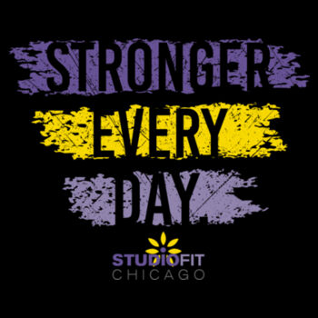 STUDIO FIT CHICAGO - STRONGER - WOMEN'S CROPPED T-SHIRT - $DGC72H$ Design