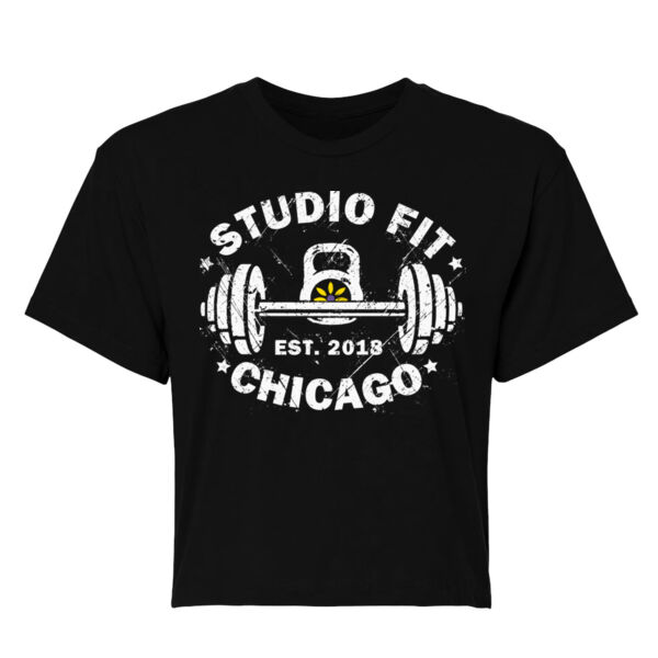 STUDIO FIT CHICAGO - VINTAGE - WOMEN'S CROPPED T-SHIRT - $8N7BSV$ Thumbnail