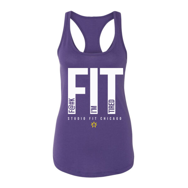 F@#K I'M TIRED - WOMEN'S FITTED TANK - $F41X5V$ Thumbnail