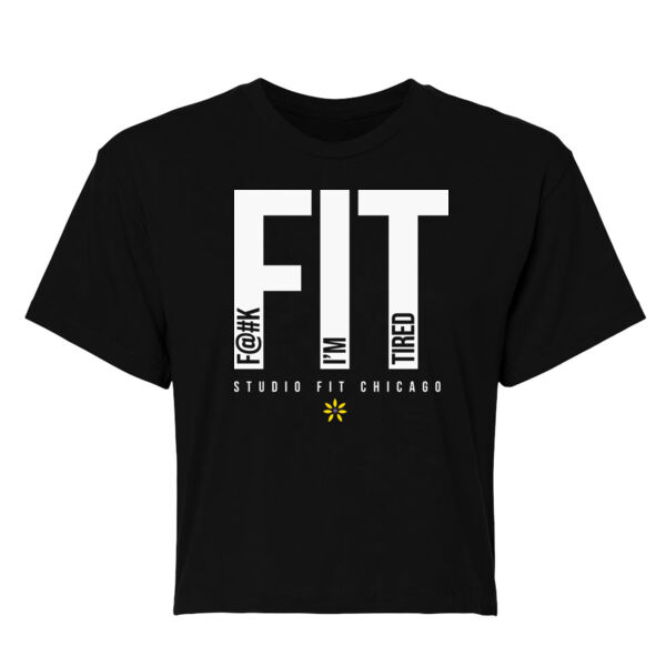 F@#K I'M TIRED - WOMEN'S CROP T-SHIRT - $F41X5V$ Thumbnail