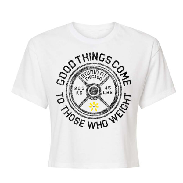 THOSE WHO WEIGHT - WOMEN'S CROP T-SHIRT Thumbnail