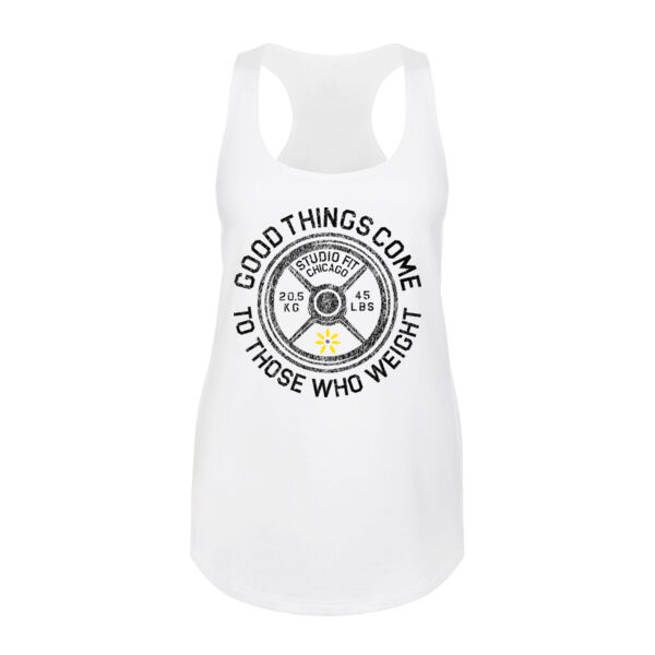 THOSE WHO WEIGHT - WOMEN'S FITTED TANK TOP Thumbnail