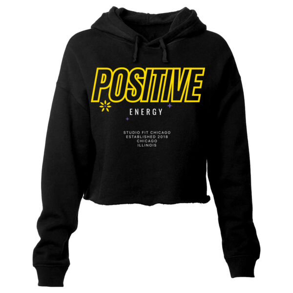 POSITIVE ENERGY - WOMEN'S CROP HOODIE Thumbnail