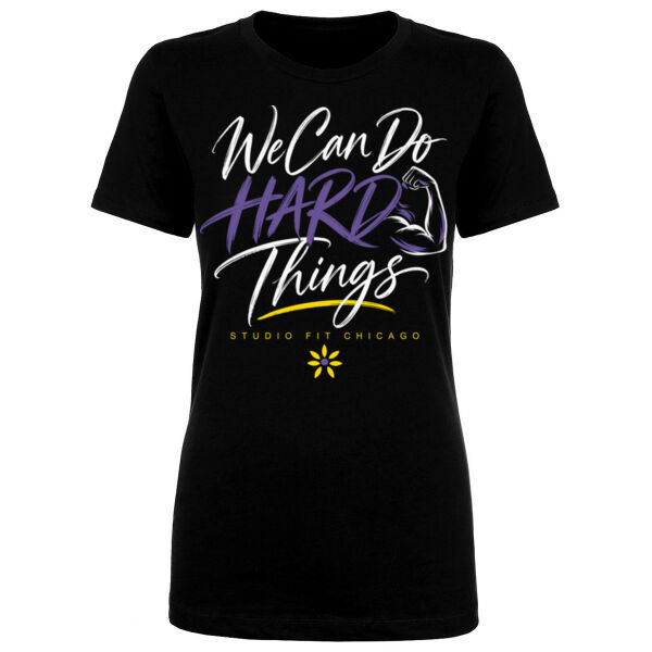 WE CAN DO HARD THINGS - WOMEN'S FITTED T-SHIRT Thumbnail