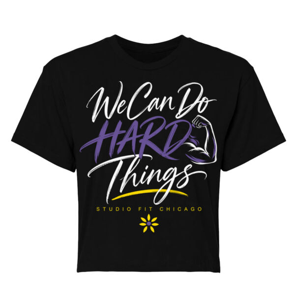 WE CAN DO HARD THINGS - WOMEN'S CROP T-SHIRT Thumbnail